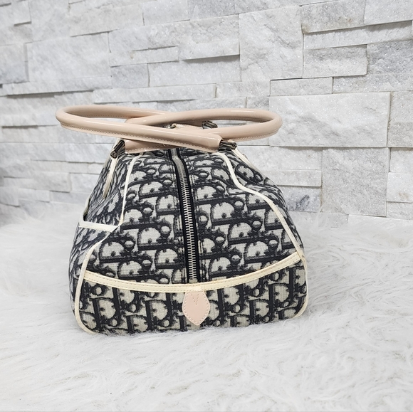 Auth Christian Dior Boston Bowling bag Diorissimo Girly Chic#1 Trotter Bag - Picture 8 of 17
